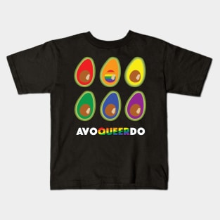 Avocado Queer LGBTQ Pride Kids T-Shirt